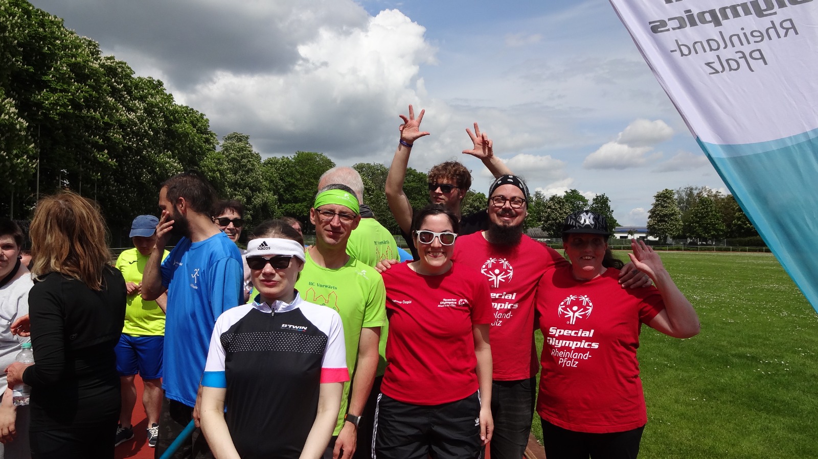 Teilnehmerinnen und Teilnehmer beim Special Olympics Event des RC Vorwärts Speyer